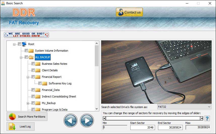 Partition Data Recovery screen shot