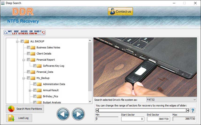 Recover Lost NTFS Partition screen shot