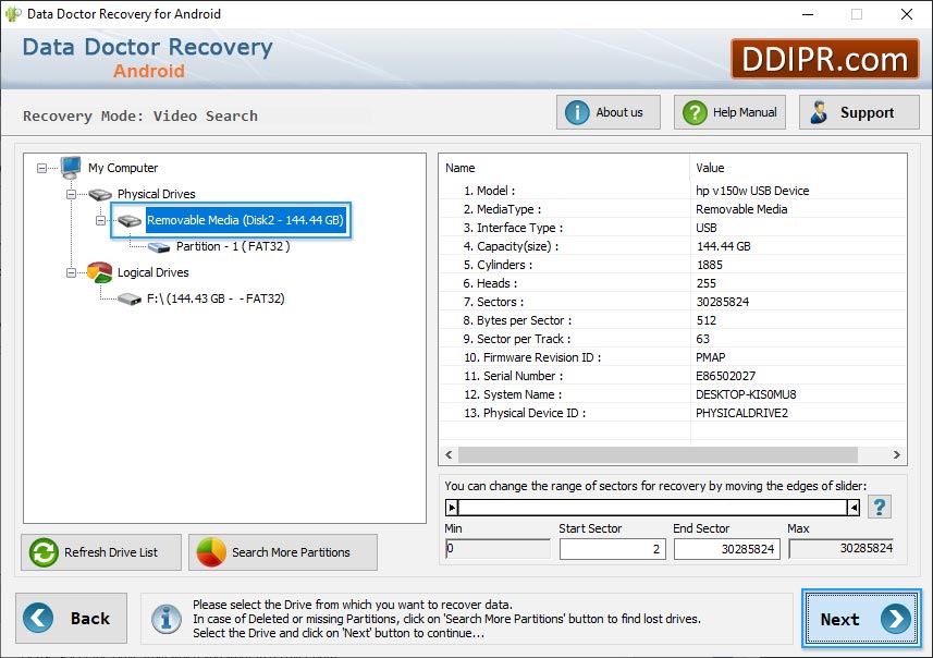 parition recover data Android data recovery software
