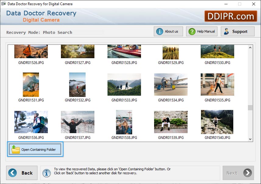 Recovered Data Recovered data
