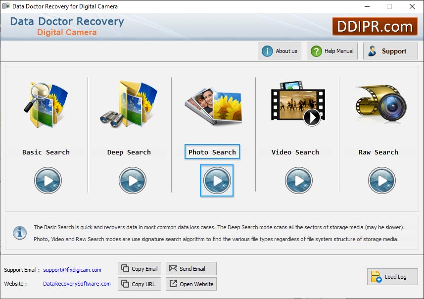 recovery mode Camera picture recovery